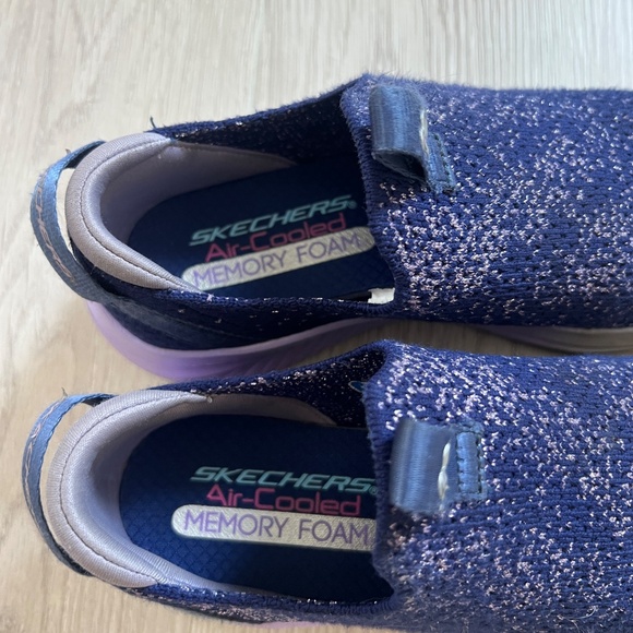 Skechers Child Ultra Flex 3.0-All Things Lavender/Navy Sneaker Sz: 2 - Picture 4 of 7